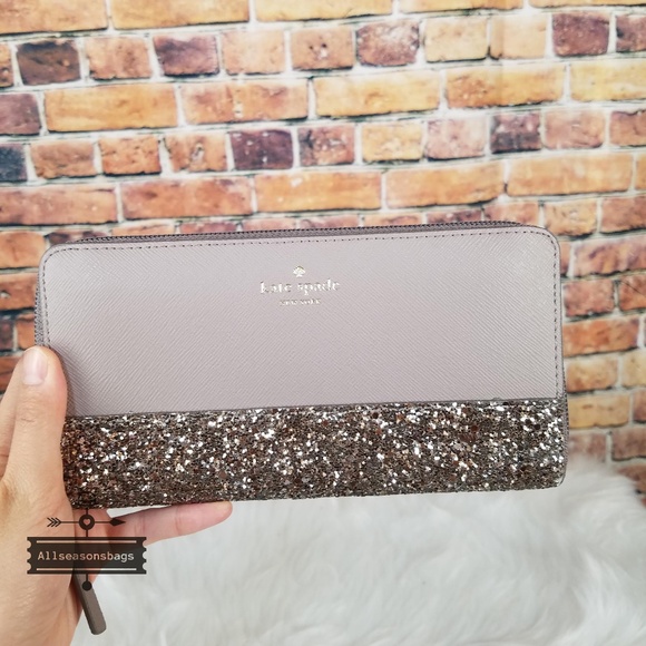 KATE SPADE ♠️tote & wallet grey SET - Picture 2 of 7